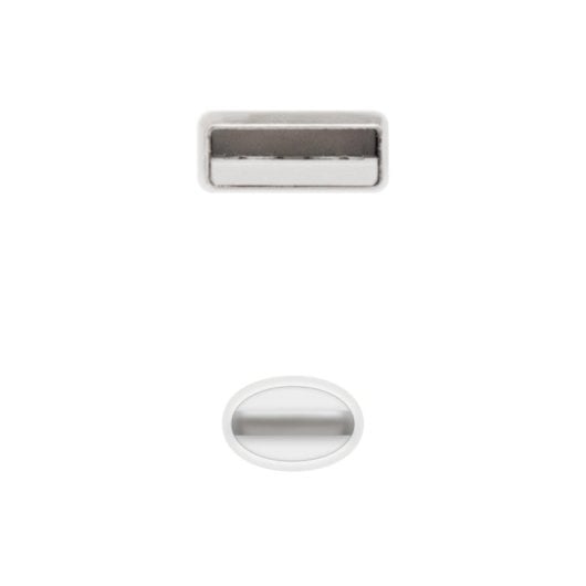 Cable Lightning Nanocable 10.10.0400 USB-A Macho - Lightning Macho 50 cm Blanco
