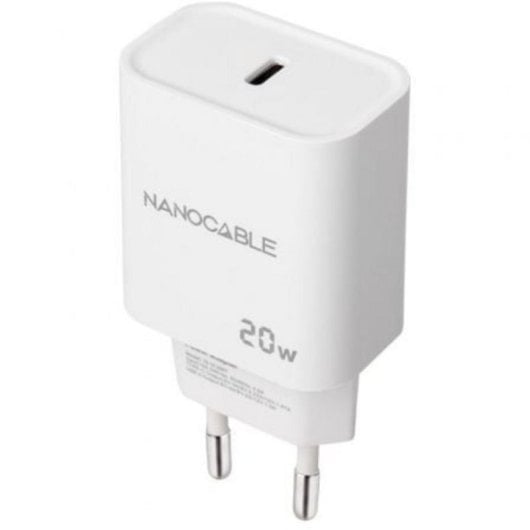 Cargador Nanocable 10.10.2005 USB-C PD 20W Blanco 1xUSB-C 9V Universal