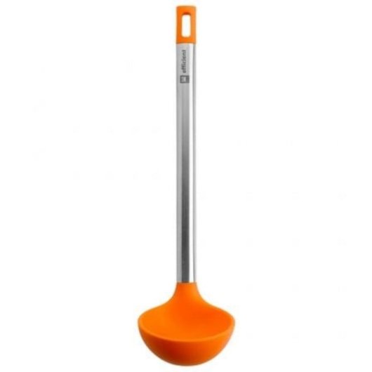 Cucharón Bra Efficient A195008 Silicona Nylon Mango Acero Inox 33 cm