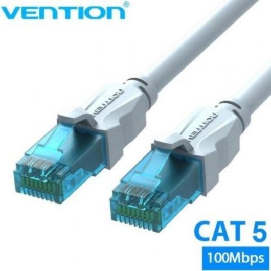 Cable de red Vention VAP-A10-S3000 Cat.5e 30m azul y blanco conectores oro