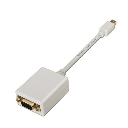 Convertitore Mini DisplayPort a VGA Aisens A125-0136 15cm Bianco
