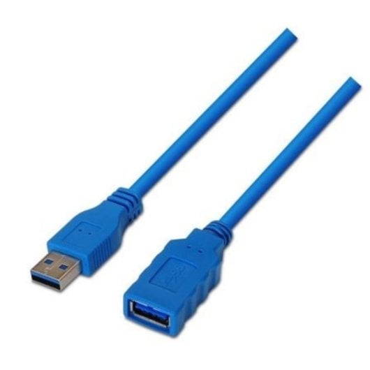 USB-Verlängerungskabel AISENS A105-0046 2m USB 3.0 Blau USB-Verlängerungskabel AISENS A105-0046 2m USB 3.0 Blau