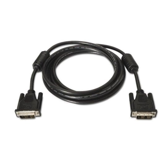 Câble DVI Aisens A117-0086 DVI-D 18+1 Mâle Ferrite 1,8 m Noir