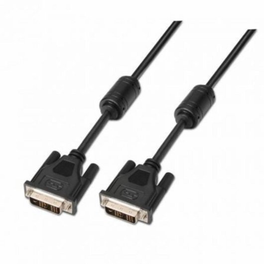 Câble DVI AISENS A117-0086 1,8m DVI-D Masculin à DVI-D Masculin Noir