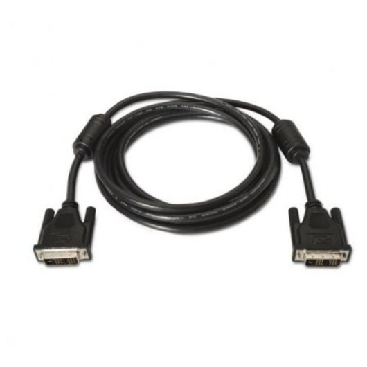 Câble DVI AISENS A117-0086 1,8m DVI-D Masculin à DVI-D Masculin Noir