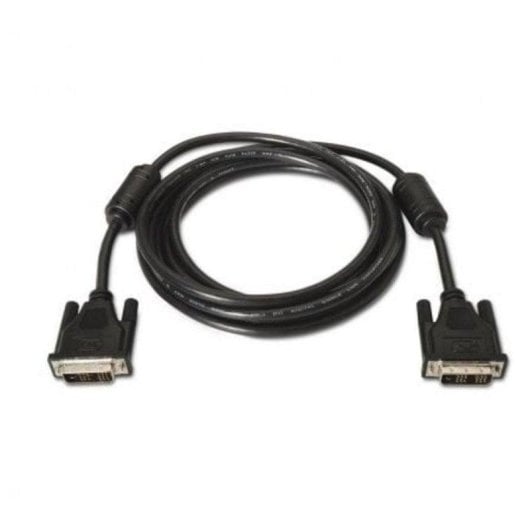 Câble DVI Aisens A117-0086 DVI-D 18+1 Mâle Ferrite 1,8 m Noir