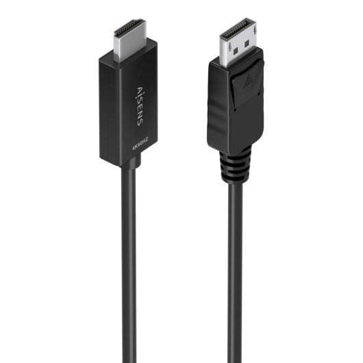 Cable conversor DisplayPort a HDMI AISENS A125-0892 4K@60Hz 1m Negro