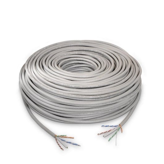 Cable de red Aisens A135-0261 Cat.6 UTP AWG24 100% Cobre 100m Gris
