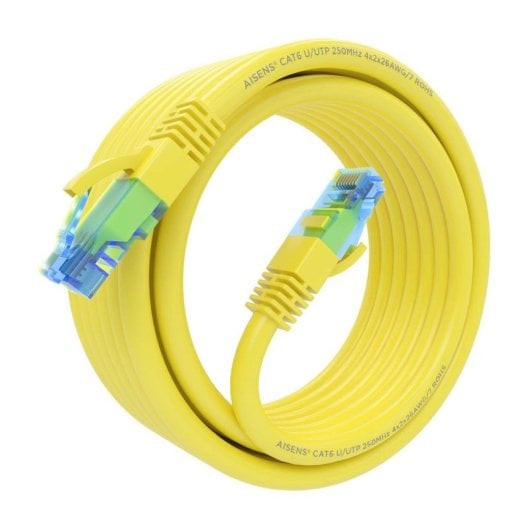 Cable de red Aisens A135-0837 Cat.6 RJ45 UTP AWG26 CCA 4m Amarillo