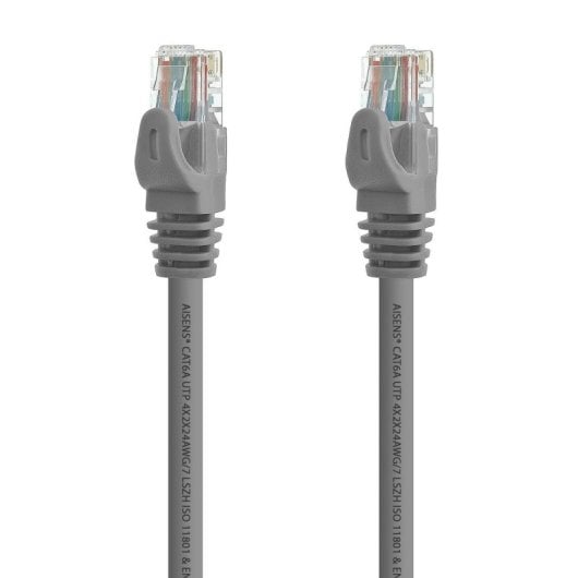 Câble RJ45 AISENS A145-0328 Cat.6A U/UTP 100% Cuivre 3M Gris