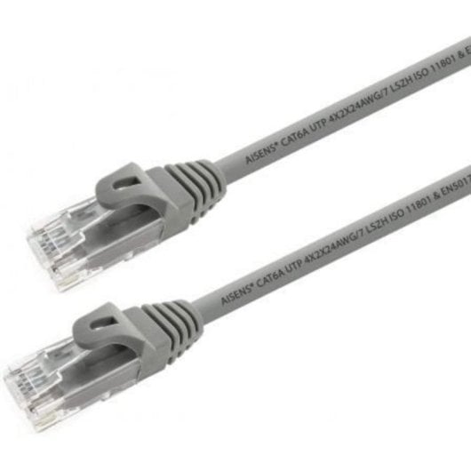 Câble RJ45 AISENS A145-0328 Cat.6A U/UTP 100% Cuivre 3M Gris