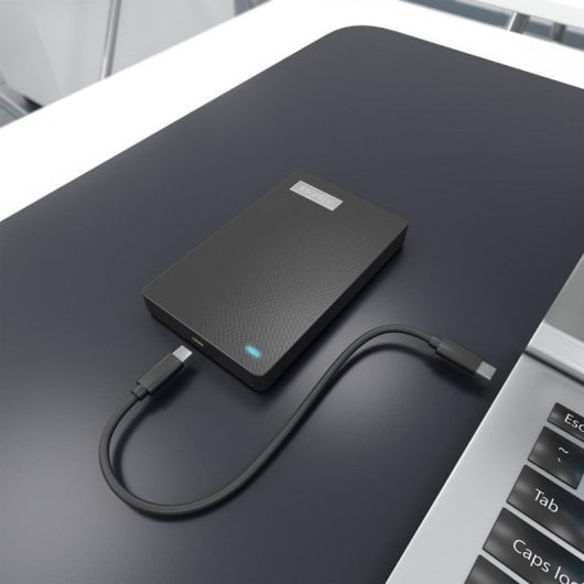 Caja Externa 2.5 SATA I/II/III AISENS ASE-2541B ABS Negro USB-C USB 3.1 Gen1 Sin Tornillos