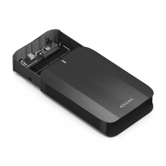 Caja Externa 3.5" AISENS ASE-3535B Aluminio Negro USB-C USB 3.1 GEN1 UASP LED