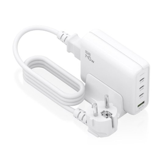 Cargador de Sobremesa AISENS ASCH-140W4P055-W GaN 140W, 3x USB-C PD3.1, 1x USB-A QC3.0, Blanco