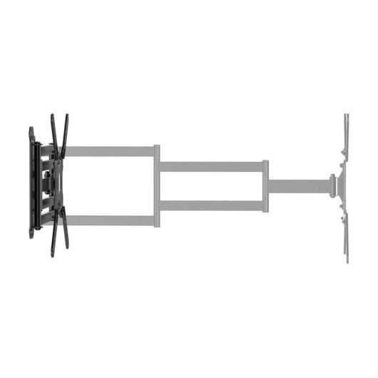 Soporte de Pared Aisens WT65TSLE-385 Giratorio Inclinable Nivelable 23-65" VESA 400x400mm Acero 35kg Negro