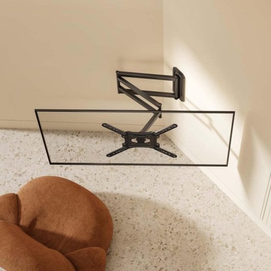 Soporte de Pared Aisens WT65TSLE-385 Giratorio Inclinable Nivelable 23-65" VESA 400x400mm Acero 35kg Negro