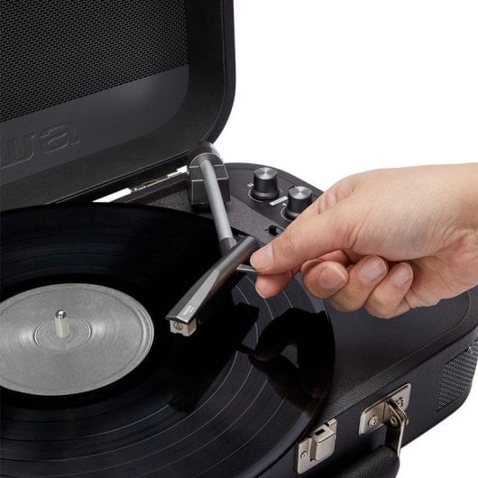 Tocadiscos Aiwa VPX-1951TN 4,4W RMS Bluetooth AUX USB MP3 Trasmissione Cinghia Portatile