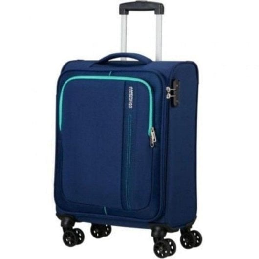 Kabinentrolley American Tourister Sea Seeker Spinner 55cm 36L TSA 4 Rollen Combat Navy