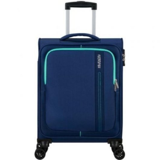 Maleta de cabina American Tourister Sea Seeker Spinner 55cm 36L TSA 4 ruedas Combat Navy