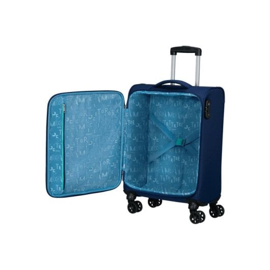Kabinentrolley American Tourister Sea Seeker Spinner 55cm 36L TSA 4 Rollen Combat Navy