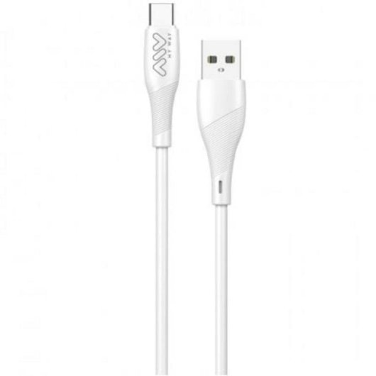 Cable USB 2.0 Typ C Myway MWUSC0019 CB10c 1m 5V/3A Weiß