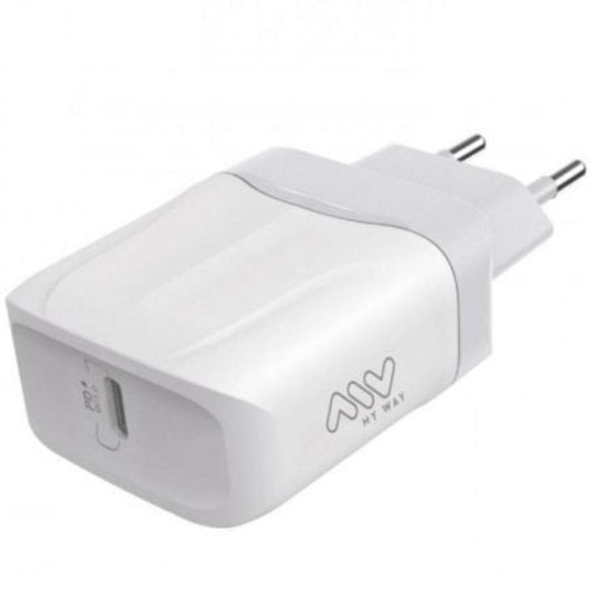 Wandladegerät Myway MWACC0005 USB Typ-C PD 20W Weiß Wandladegerät Myway MWACC0005 USB Typ-C PD 20W Weiß