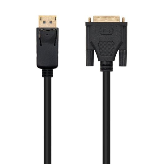 Adapterkabel Nanocable 10.15.4502 DisplayPort auf DVI 2m Vergoldet 24K Schwarz