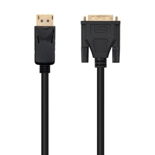 Adapterkabel Nanocable 10.15.4502 DisplayPort auf DVI 2m Vergoldet 24K Schwarz