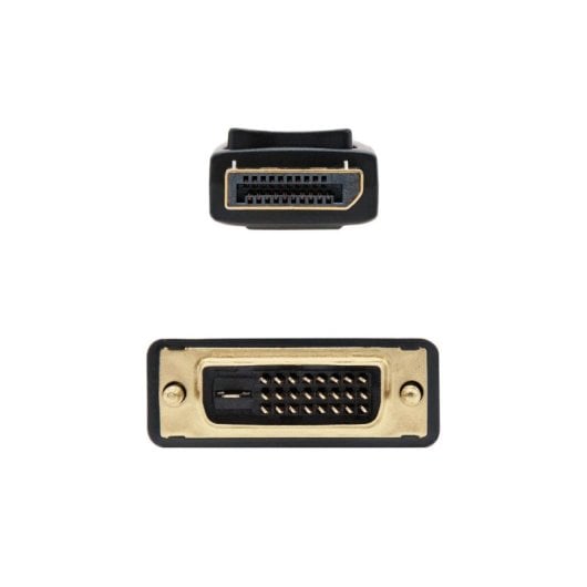 Cable conversor Nanocable 10.15.4502 DisplayPort a DVI 2m oro 24K negro