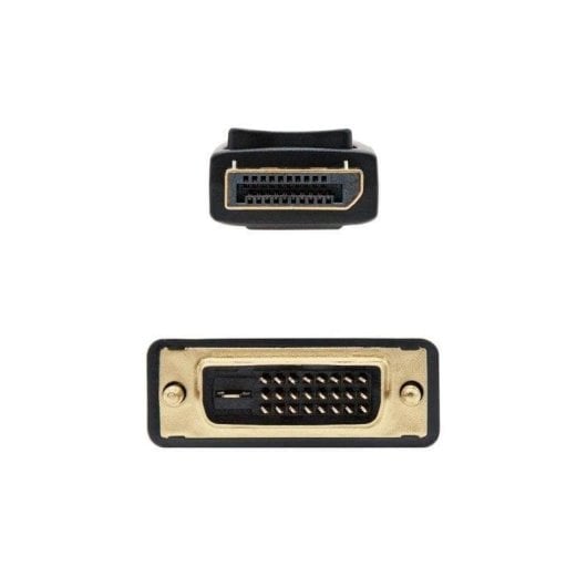 Adapterkabel Nanocable 10.15.4502 DisplayPort auf DVI 2m Vergoldet 24K Schwarz