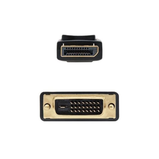Adaptador Nanocable 10.15.4502 DisplayPort para DVI 2m Preto Ouro 24K