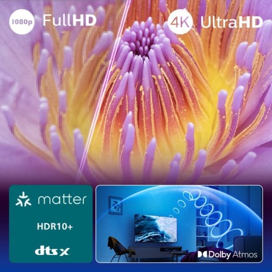 TV Philips LED 65PUS7000 65" 4K Ultra HD Smart TV HDR10+ WiFi Dolby Atmos