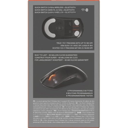 Drahtlose Gaming-Maus Logitech 12000 DPI LIGHTSPEED Lila 6 Tasten Programmierbar
