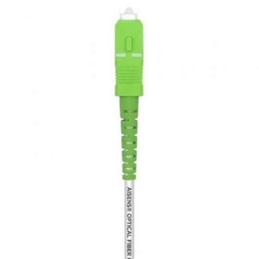 Cable de fibra óptica monomodo Aisens A152-0499 SC/APC G657A2 15m LSZH Blanco