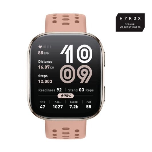 Amazfit Bip 6 Bluetooth GPS 46mm AMOLED Rosa Wasserdicht 5ATM SpO2 Herzfrequenz Schlafmonitor