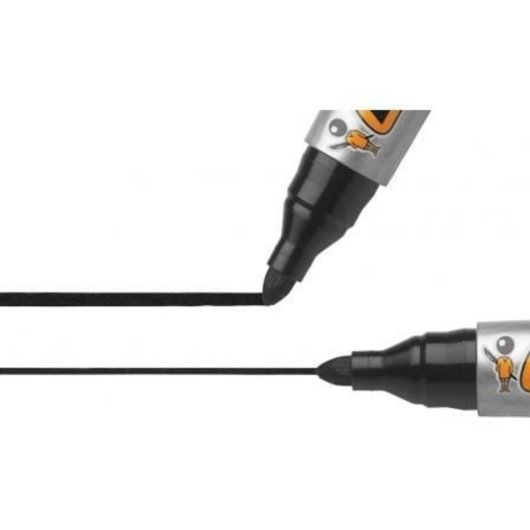 Rotulador Permanente BIC Marking 2000 Negro Punta Redonda Acrílica 1.7mm Caja 12 Unidades
