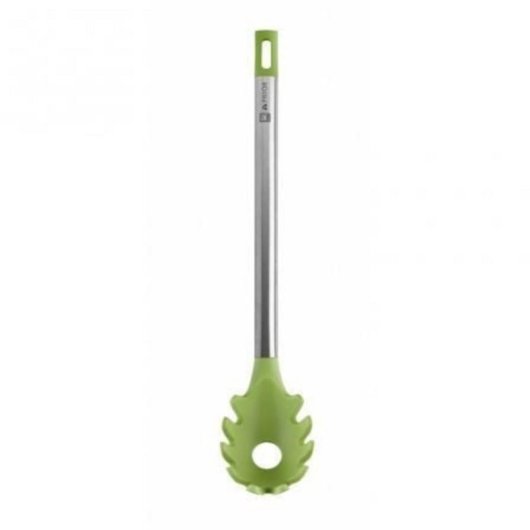 Cuchara para pasta Bra Prior A197009 Verde 330mm Acero Inoxidable/Nylon/Silicona