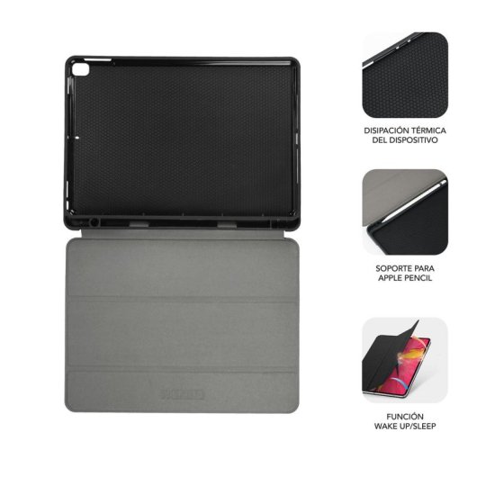 Funda SUBBLIM Shock Case CST-5SC315 para iPad 10,9" 10ª Gen Negra Full SmartCover Apple Pencil Slot