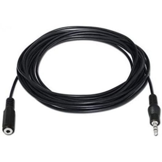 Câble Audio Stéréo Nanocable 10.24.0201 Jack 3.5 Macho - Jack 3.5 Hembra 1.5m Noir