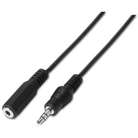 Câble Audio Stéréo Nanocable 10.24.0201 Jack 3.5 Macho - Jack 3.5 Hembra 1.5m Noir