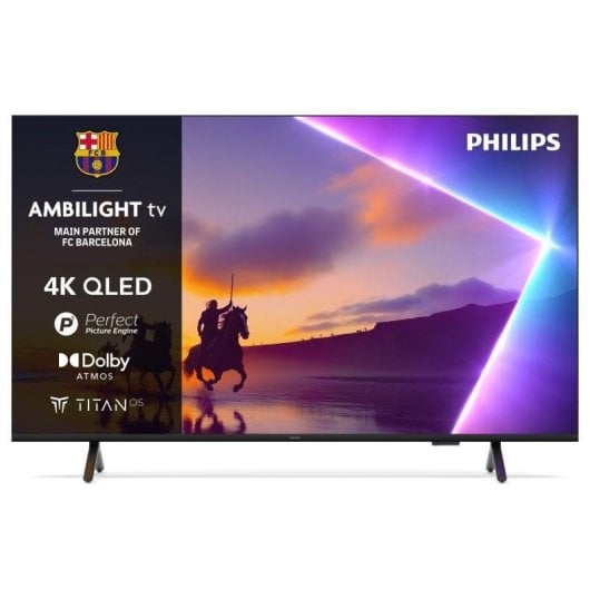 TV Philips QLED 85PUS8510 85" 4K UltraHD 60Hz Smart TV Titan OS HDR10+ Ambilight Dolby Atmos