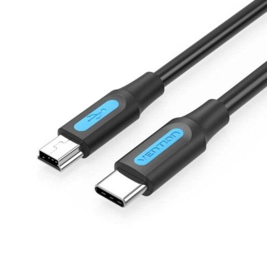 Cabo USB Vention COWBH USB 2.0 Tipo-C a Mini-USB B 2m Preto
