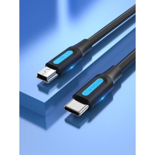 Cabo USB Vention COWBH USB 2.0 Tipo-C a Mini-USB B 2m Preto