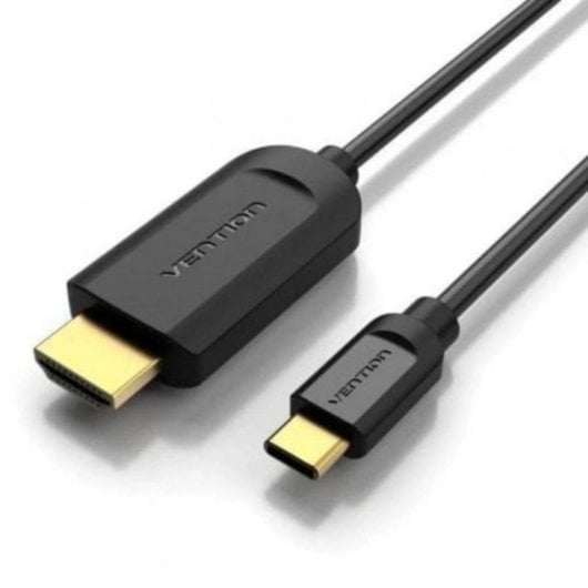 Cable HDMI Vention CGUBF USB-C a HDMI 4K@30Hz 1m Triple Blindaje Negro