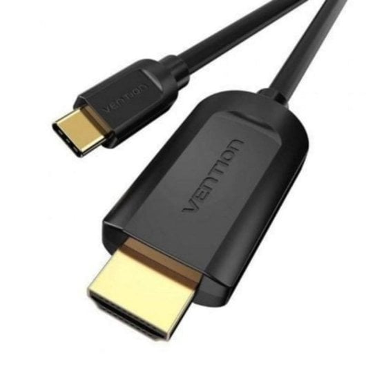 Cable HDMI Vention CGUBF USB-C a HDMI 4K@30Hz 1m Triple Blindaje Negro