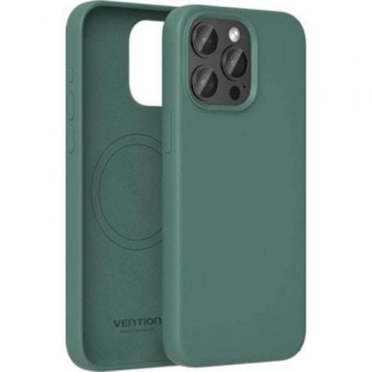 Funda Silicona Vention KUDG0-10 Verde Compatible iPhone 13 com MagSafe Funda Silicona Vention KUDG0-10 Verde Compatible iPhone 13 com MagSafe