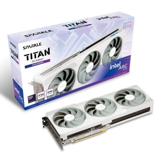 Tarjeta Gráfica Sparkle Arc B580 Luna OC 12GB GDDR6 triple ventilador PCIe 4.0
