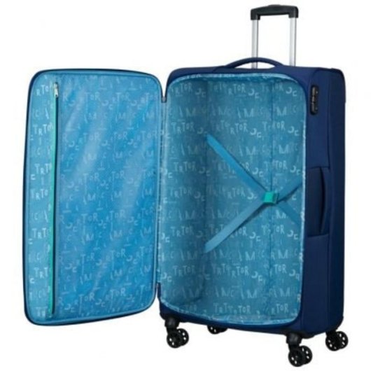 Malette American Tourister Sea Seeker 80cm/4 Roues/Marin Combat