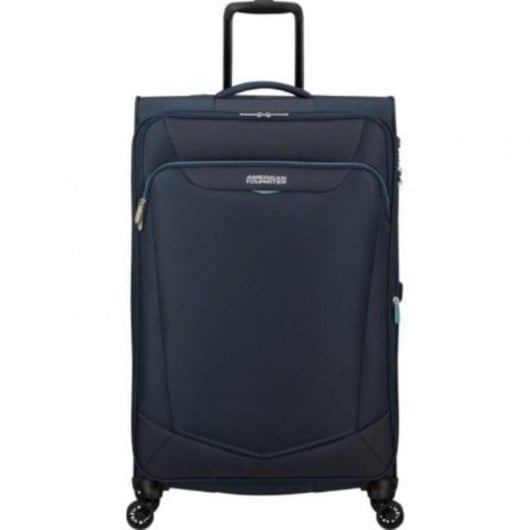 Maleta American Tourister SummerRide 80cm Azul Marino 111L TSA Expandible 4 Ruedas