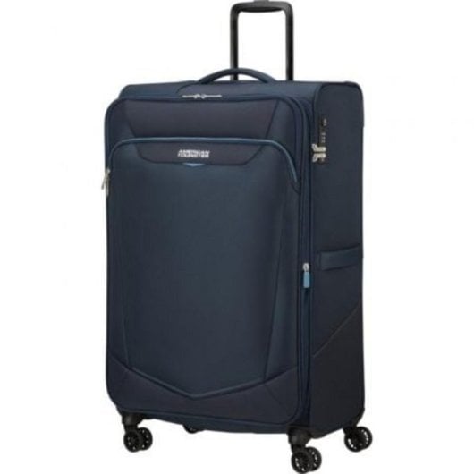 Maleta American Tourister SummerRide 80cm Azul Marino 111L TSA Expandible 4 Ruedas